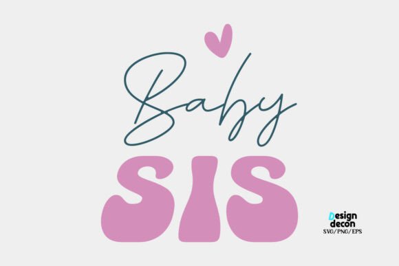 Baby Sis Siblings Retro SVG Review
