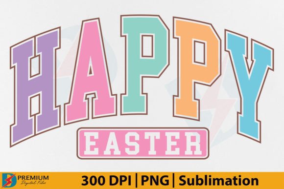Happy Easter SVG Retro Bunny Varsity PNG Review