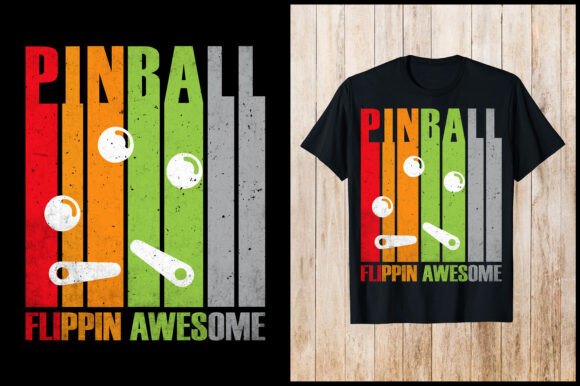 Pinball Flippin Awesome Retro T-Shirt