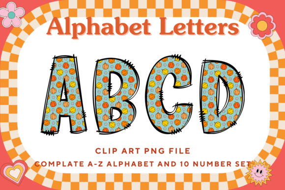 Retro Doodle Alphabet Vintage Letters26 Review