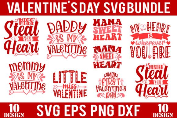 Retro Valentine Svg Bundle for Sale
