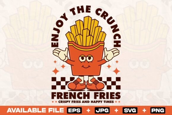 Review: Vintage French Fries Cartoon SVG Design