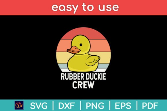 Rubber Duckie Crew Vintage Retro Svg Png Review