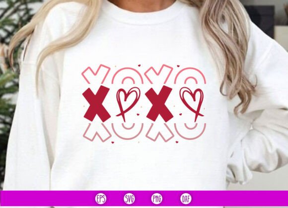 Xoxo SVG,Valentine SVG,Boho SVG, Retro